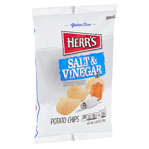 Herr's Salt & Vinegar Potato Chips, 2 3/4 oz