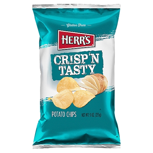 Herr's Crisp 'N Tasty Potato Chips, 9 oz
