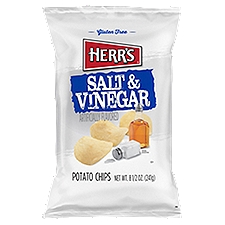 Herr's Salt & Vinegar, Potato Chips, 8.5 Ounce