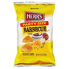 Herr's Barbecue Flavored Potato Chips Party Size, 13 oz