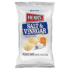 HERR'S Salt & Vinegar Potato Chips, 8.5 oz