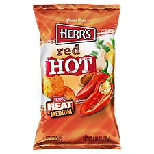 HERR'S Red Hot Potato Chips, 7.75 oz, 7.75 Ounce