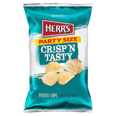 HERR'S Crisp'n Tasty Potato Chips Party Size, 13 oz The Fresh Grocer