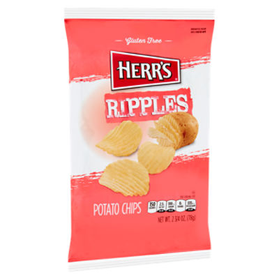 Herr's Ripples Potato Chips, 2 3/4 oz