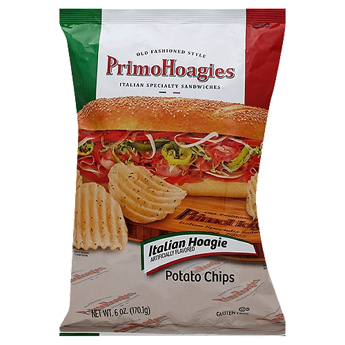 PrimoHoagies Italian Hoagie Potato Chips, 6 oz
