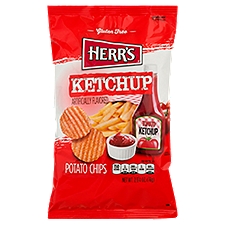 Herr's Ketchup Ripple Potato Chips, 2 3/4 oz