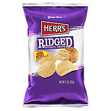 Herr's Ridged Potato Chips, 9 oz