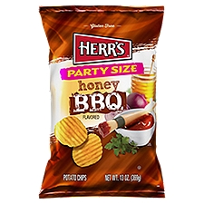 Herr's Honey BBQ Flavored Potato Chips Party Size, 13 oz