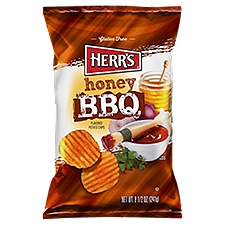 Herr's Honey BBQ Flavored, Potato Chips, 8.5 Ounce