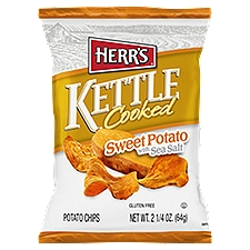 Herr's Kettle Cooked Sweet Potato with Sea Salt Potato Chips, 2 1/4 oz