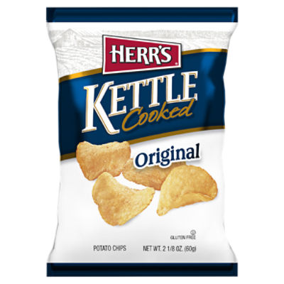 Herr's Kettle Cooked Original Potato Chips, 2 1/8 oz