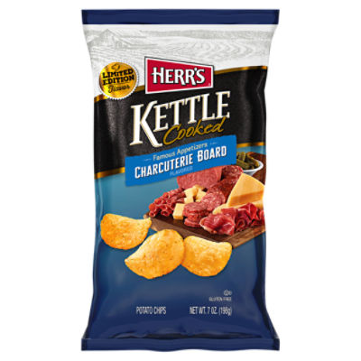 Herr's Kettle Cooked Charcuterie Board Flavored Potato Chips Limited