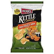 Herr's Lt Famous Appetizers Fried Pickles & Ranch Kettle Chips - 6.5 oz, 6.5 Ounce