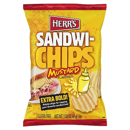 Herr's Mustard Flavored Sandwichips 2.375 oz