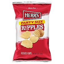 Herr's Ripples Potato Chips Party Size, 13 oz, 13 Ounce