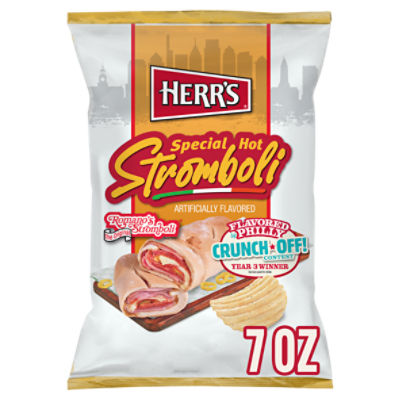 Herr's Special Hot Stromboli Potato Chips, 7 oz