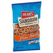 Herr's Mini Hards Sourdough, Pretzels, 16 Ounce