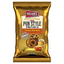 Herr's Honey Mustard Flavored Mini Pub Style Pretzels, 11 oz, 11 Ounce
