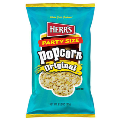 Herr's Original Popcorn Party Size, 9 1/2 oz, 9.5 Ounce