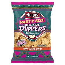 Herr's Bite Size Dippers Tortilla Chips, Party Size, 12 oz