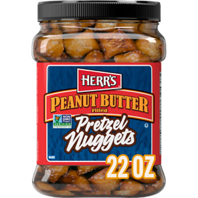 Herr's Peanut Butter Filled Pretzel Nuggets, 22 oz