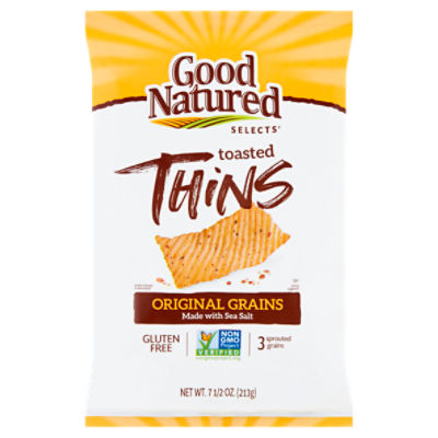 Good Natured Selects Original Grains Toasted Thins, 7.5 oz, 7.5 Ounce