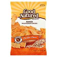 Good Natured Selects Cheddar Cheese Baked Multigrain Crisps, 7.5 oz, 7.5 Ounce
