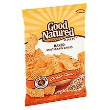 Good Natured Selects Cheddar Cheese,  Baked Multigrain Crisps, 7.5 Ounce