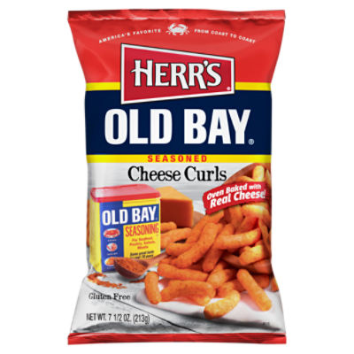 Herr's Old Bay Seasoned Cheese Curls, 7 1/2 oz