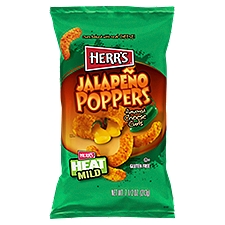 Herr's Jalapeño Poppers Flavored, Cheese Curls, 7.5 Ounce
