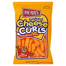 Herr's Baked, Cheese Curls, 3 Ounce