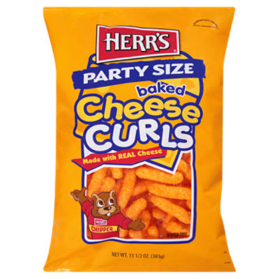 Herr's Baked Cheese Curls Party Size, 13 1/2 oz