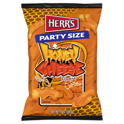 Herr's Honey Flavored Cheese Curls Party Size, 13 oz