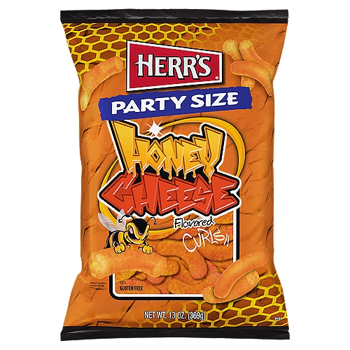 Herr's Honey Flavored Cheese Curls Party Size, 13 oz