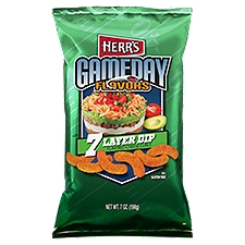 Herr's Cheese Curls Gameday Flavors 7 Layer Dip Flavored, 7 Ounce