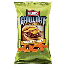 HERR'S Gameday Flavors Cheeseburger Flavored, Cheese Curls, 7 Ounce
