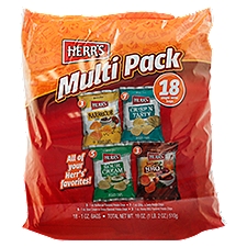 Herr's Potato Chips Multi Pack, 1 oz, 18 count, 18 Ounce