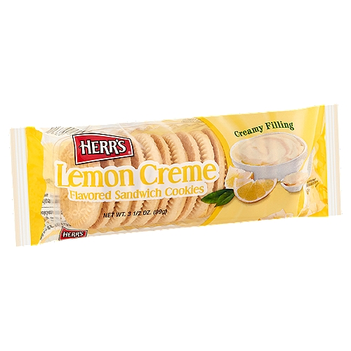 Herr's Lemon Creme Flavored Sandwich Cookies, 3 1/2 oz