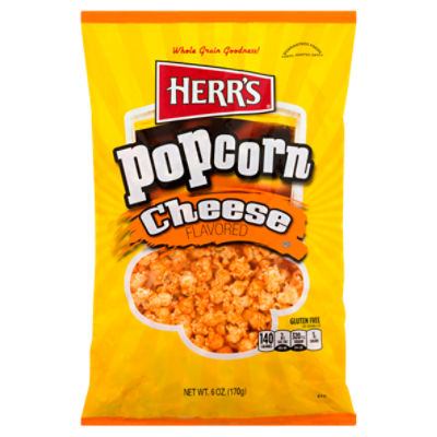 Herr's Cheese Flavored Popcorn, 6 oz, 6 Ounce