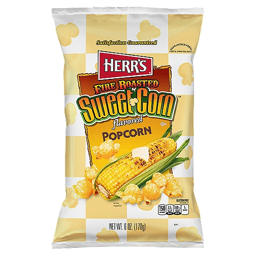 Herr's Fire Roasted Sweet Corn Flavored Popcorn, 6 oz