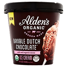 Alden's Organic Double Dutch Chocolate Ice Cream, 14 fl oz