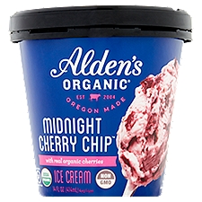 Alden's Organic Midnight Cherry Chip Ice Cream, 14 fl oz