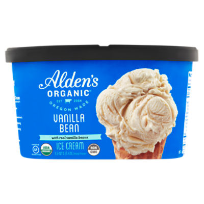 Alden\'s Organic Vanilla Bean Ice Cream, 1.5 qts