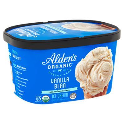 Alden's Organic Vanilla Bean, Ice Cream