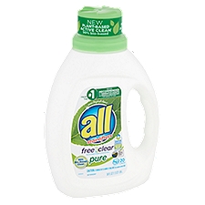 All Free Clear Pure with Stainlifters, Detergent, 36 Fluid ounce