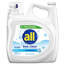 all free clear Laundry Detergent, 141 Fluid ounce