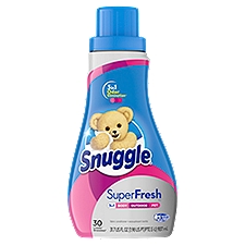 Snuggle Plus Super Fresh Liquid Fabric Softener, Spring Burst, 31.7 Fluid Ounces, 30 Loads, 31.7 Fluid ounce