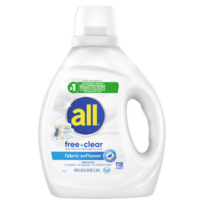 All Free Clear Fabric Softener, 118 loads, 80 fl oz