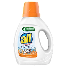 All Detergent, Oxi Free Clear with Stainlifters, 36 Fluid ounce