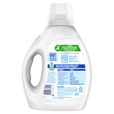 all Liquid Laundry Detergent, Free Clear for Sensitive Skin, 88 Fluid  Ounces, 58 Loads